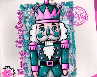 Nussknacker Png, Rosa Nussknacker Sublimation, Preppy Weihnachten Png, Nussknacker Weihnachten Png, Rosa Weihnachten Png, Preppy Nussknacker Sublimation