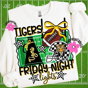 Tigers PNG Bundle, High School Tigers Football png, Tiger Cheer Shirt png, Tiger Football png, Mascot Tigers shirt png, Tigers school spirit