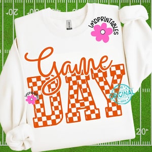 Gameday PNG, Retro Football png, Football Mom png, Football Shirt Png, Team Orange Football shirt sublimation, Game Day Digital Download