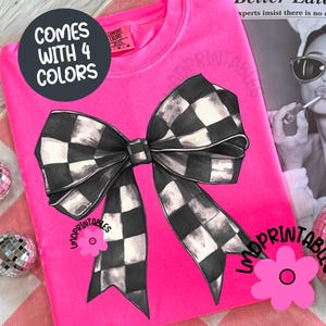 Checkered Coquette Bows PNG, Checkered Bow Bundle Png, Retro Watercolor Bow Png, Summer Png, Fall Png, Winter Png, Coquette Sublimation png