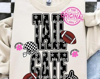 Tailgate PNG, Retro Football png, Football Tailgate Season png, Football Shirt Png, Distressed Star Football shirt sublimation, Game Day Png