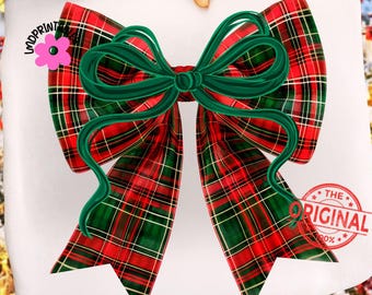 Christmas Plaid Coquette Bow Png, Preppy Christmas Png, Merry Png, Coquette Christmas Sublimation png,  Merry Xmas Coquette Png, Preppy Xmas