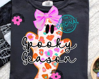 Png espeluznante, sublimación de fantasma de Halloween, vibraciones espeluznantes, diseño de camiseta de fantasma femenino coqueto para creadores de camisetas, fantasma de temporada espeluznante png
