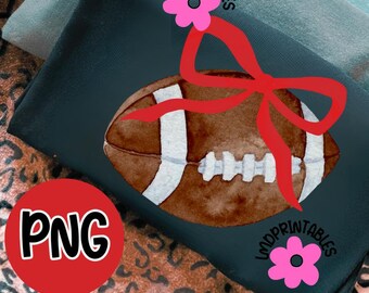Kokette Fußball Png, Rote Schleife Fußball PNG, Herbst Fußball Shirt Png, Fußball Bogen Shirt Png, Fußball Mutter Png, Spieltag Sublimation, Preppy