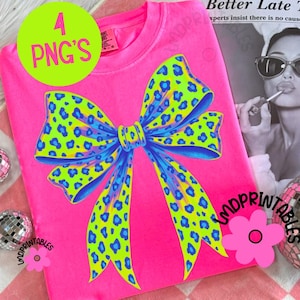 Leopard Bows PNG, Coquette Bows Bundle Png, Summer Bows Fall Png Coquette Png Trendy Bows Png Coquette Sublimation png, Coquette Bow Shirt