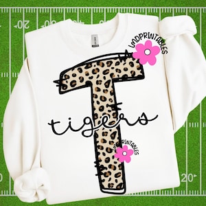 Tigers PNG, High School Tigers Football png, Tigers Shirt png, Tiger Football png, Mascot Tigers shirt png, Tigers school spirit png, Tigers