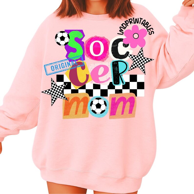 Soccer Mom PNG, Checkered Soccer png set of 2, Soccer Mom png, Gameday Soccer Shirt png, Soccer Sublimation Png, Preppy Soccer Sublimations image 4