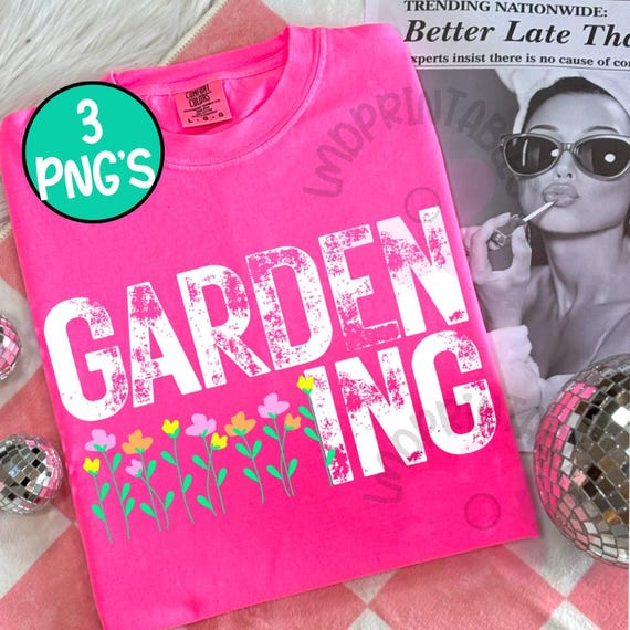 Gardening PNG Bundle, Distressed gardening design Vintage gardening aesthetic png, plant lovers png flower gardening png trendy gardener png