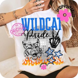 Wildcats PNG, Preppy Wildcats Football png, Wildcats shirt png, Wildcats Football png, Mascot Wildcats png, Wildcat school spirit png