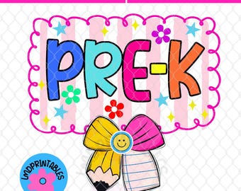 Pre-K Back to School PNG, First Day of School Shirt Design png, Pre Kindergarten Teacher Sublimation, Pre K Shirt Png, PreK Teacher png