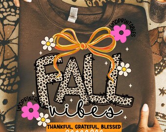 Coquette Fall vibes Png, Leopard Fall Png, Fall Season Png, Pumpkin Patch png, Fall Coquette design Thankful png Autumn png Leopard Fall png