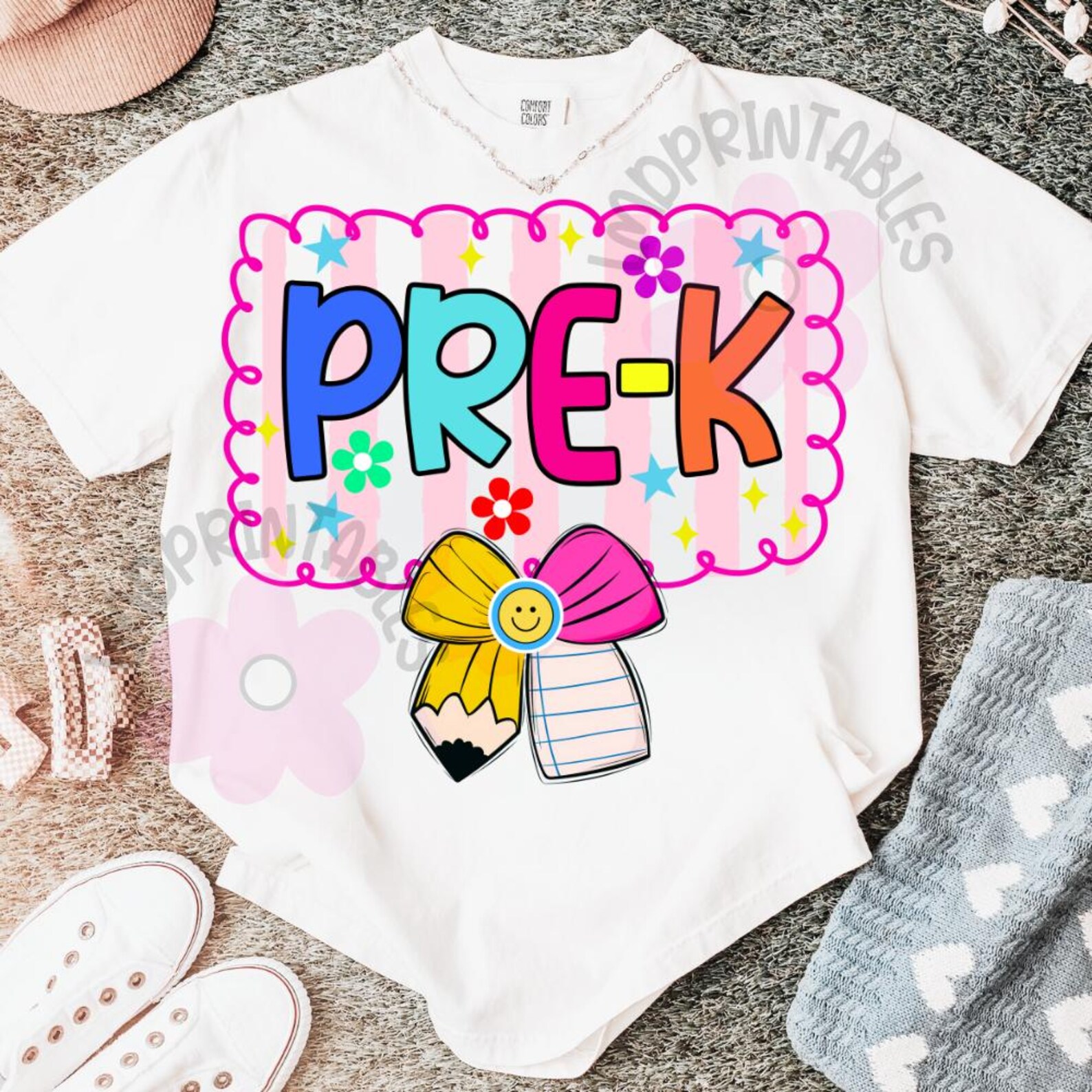 Pre-k Back to School PNG, First Day of School Shirt Design Png, Pre ...