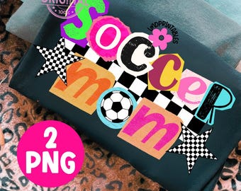Fotbollsmamma PNG, Rutig fotboll png set om 2, Fotbollsmamma png, Matchdagsfotbollströja png, Fotbollssublimering png, Preppy fotbollssublimeringar