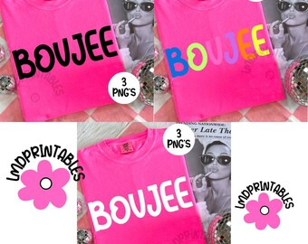 Pacchetto Boujee Png, Preppy Girl png, camicia Boujie Boujee png, trendy png, femminile png, camicia estiva al neon png, camicia Boujee PNG, pacchetto di 3