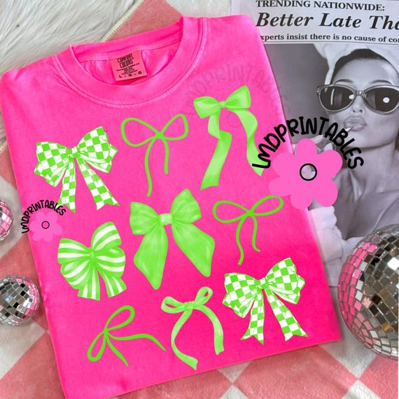 Checkered Bows PNG, Coquette Bows Collage Png, Summer Bows Png Coquette Png Trendy Bows Png Coquette Sublimation png, Coquette Bow Shirt png