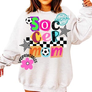 Soccer Mom PNG, Checkered Soccer png set of 2, Soccer Mom png, Gameday Soccer Shirt png, Soccer Sublimation Png, Preppy Soccer Sublimations image 6