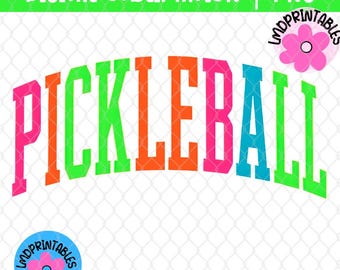 Pickleball Png, Neon Pickleball Design PNG Varsity Pickleball shirt Png, Pickleball Player Png Game Day Png Pickleball Mama Png, Preppy png