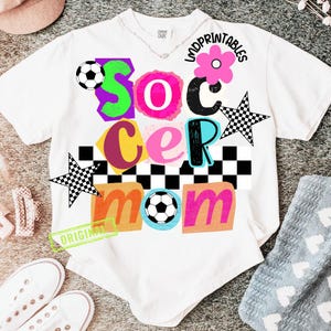 Soccer Mom PNG, Checkered Soccer png set of 2, Soccer Mom png, Gameday Soccer Shirt png, Soccer Sublimation Png, Preppy Soccer Sublimations image 7