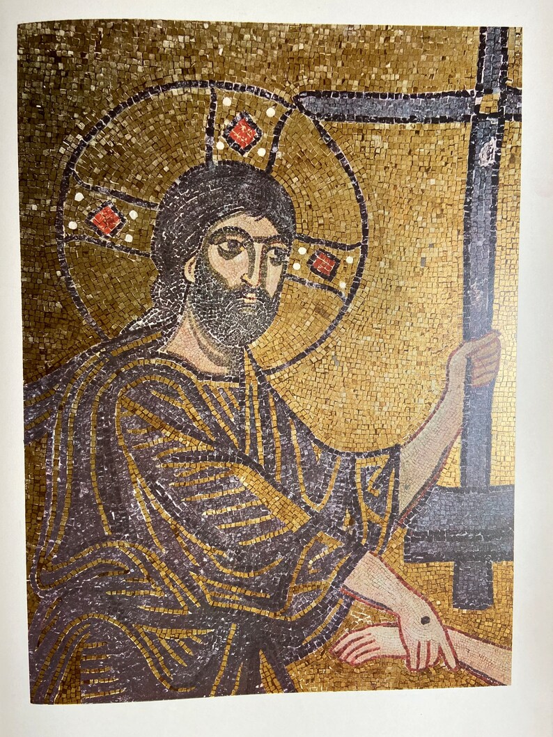 Book of Vintage Prints: GREECE Byzantine Church Mosaics image 8