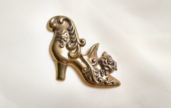 Victorian Revival Shoe Brooch