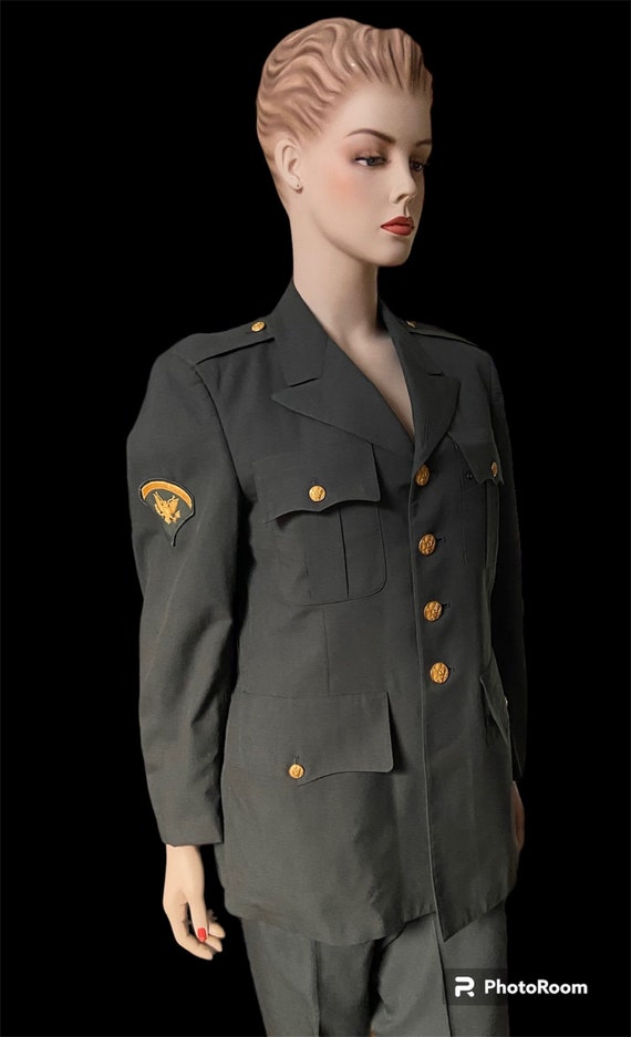 Men’s/Women's Dress Green Army Uniform Jacket and 