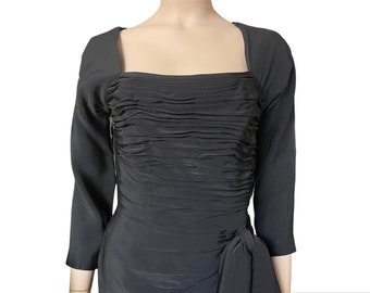 Nathan Strong Elegant Noir Vintage Dress