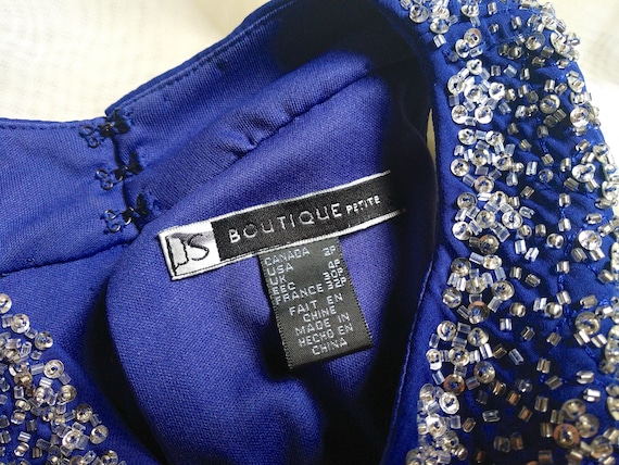 Indigo Halter Party Dress - image 8