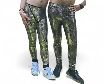 Two Pair of Sequinned Stretch Pants - Formerly Costume Pieces