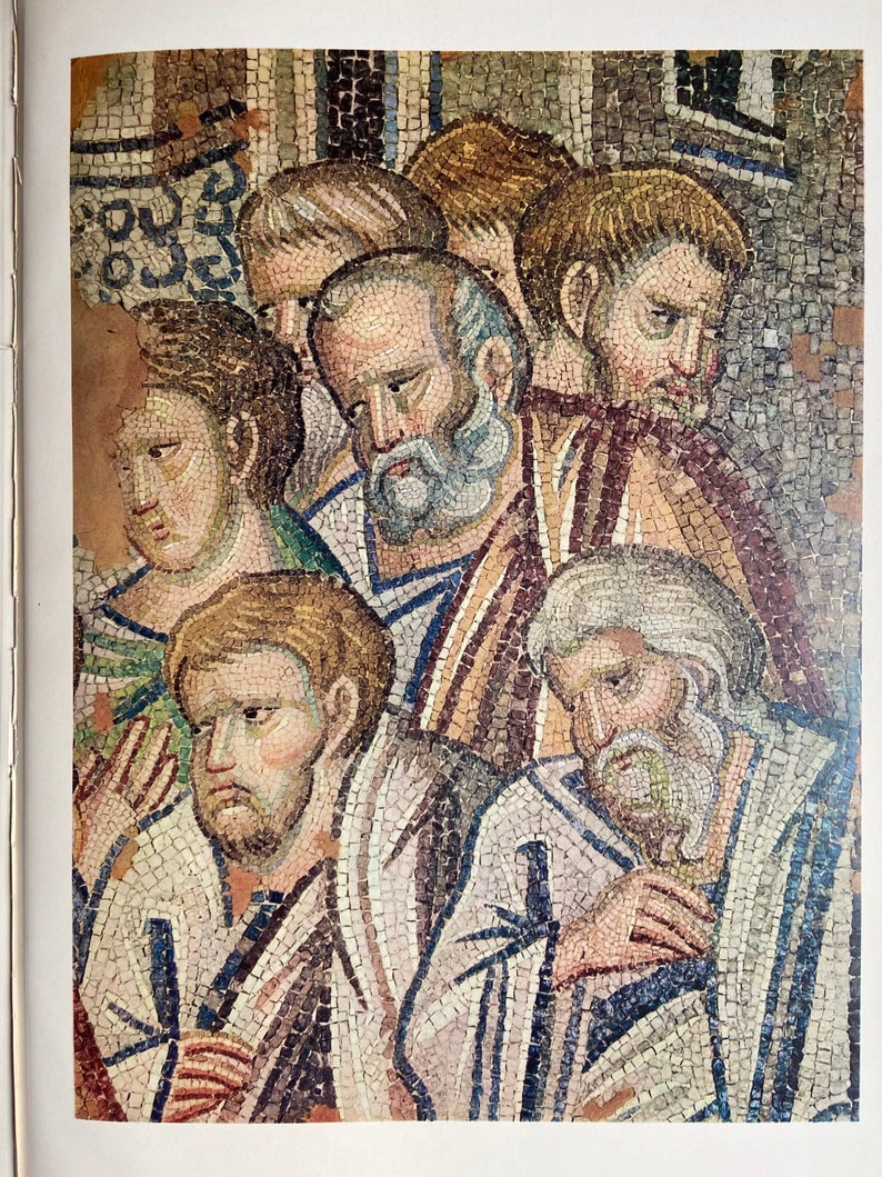 Book of Vintage Prints: GREECE Byzantine Church Mosaics image 3