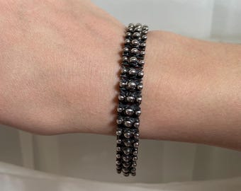 Sterling Silver Rare Vintage Bracelet with Secure Clasp