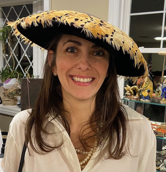 Pheasant Feather "Audrey" Hat