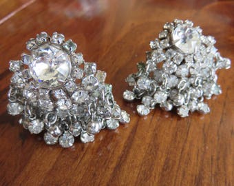 Crystal Fringe 50's Earrings