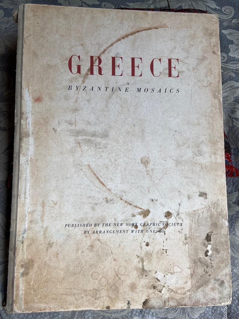 Book of Vintage Prints: GREECE Byzantine Church Mosaics image 9