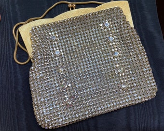 Walborg Vintage Purse of Clear Crystals