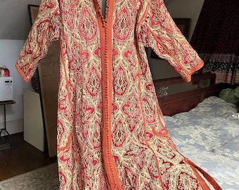 Late 19 Century Moroccan Brocade Caftan