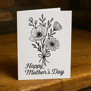 Tarjeta sencilla e imprimible para el Día de la Madre