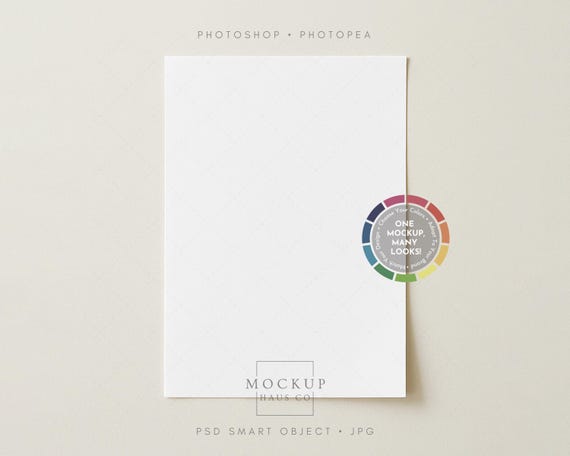 A4 Paper Mockup A4 Poster Mockup for Printable Planner Calendar Worksheet Kids Coloring PSD