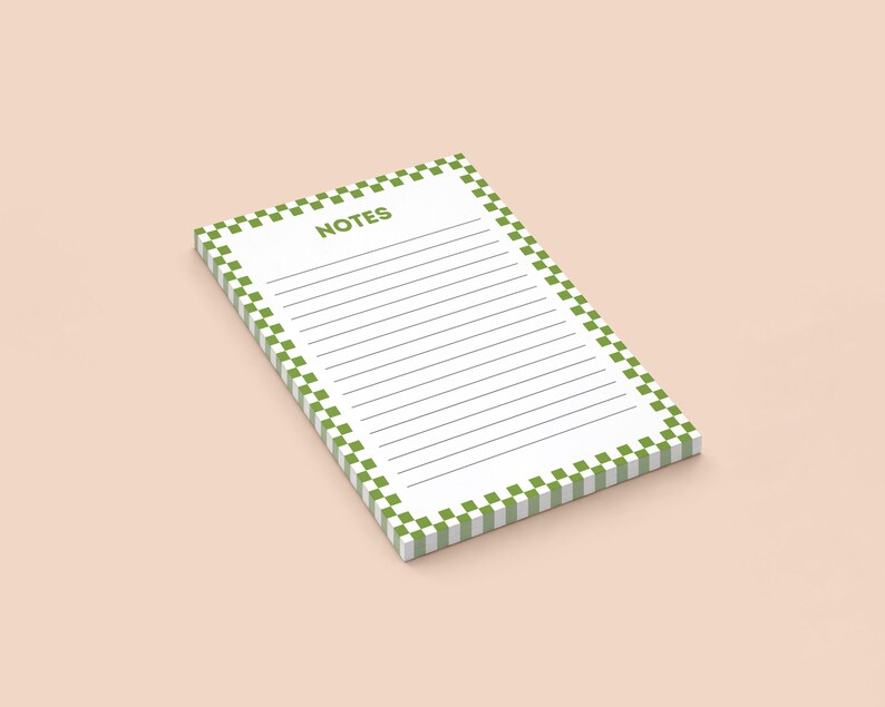 Angled Notepad Basic Notepad Mockup PSD | 5x7 Tear off Pad of Paper Mockup | Color ...