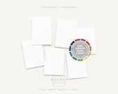 Mockup For Printable Card Sellers Blank 3x4/2.75x3.75 Vertical Deck Template Display Layout For Mini Affirmation Game Journal Or Tarot Cards