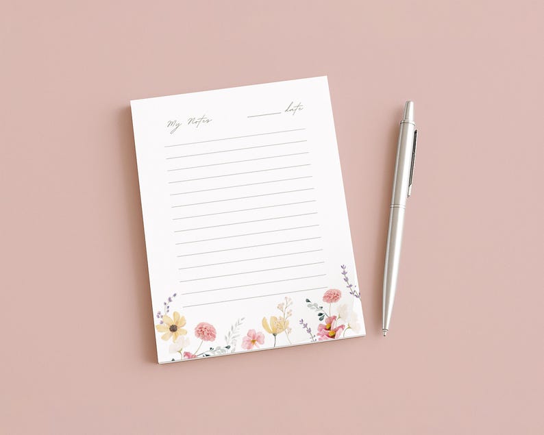 A2 Notepad Mockup PSD Paper Pad Mock up With Pen | Make Background Any ...
