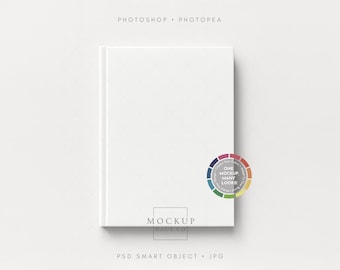 Hardcover Journal Mockup 6x8" Hard Cover Buch Mockup PSD Hardcover Journal MockUp | Beliebige Farbe Hintergrund