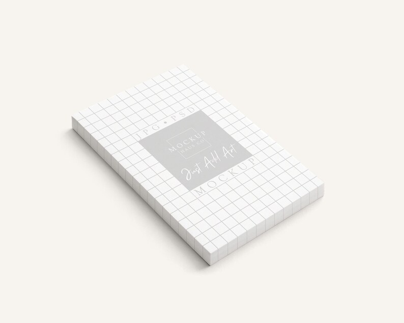 Retangle Note Pad 4x6 Notepad Mockup PSD | Note Pad Mockup With Realistic Edge and Color ...