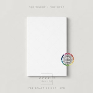 4x6 Notepad Mockup PSD | Simple Memo Pad Mock Up | Color-Changing and Customizable Background