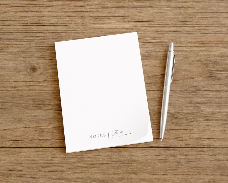 A2 Notepad Mockup PSD Paper Pad Mock up With Pen | Make Background Any ...