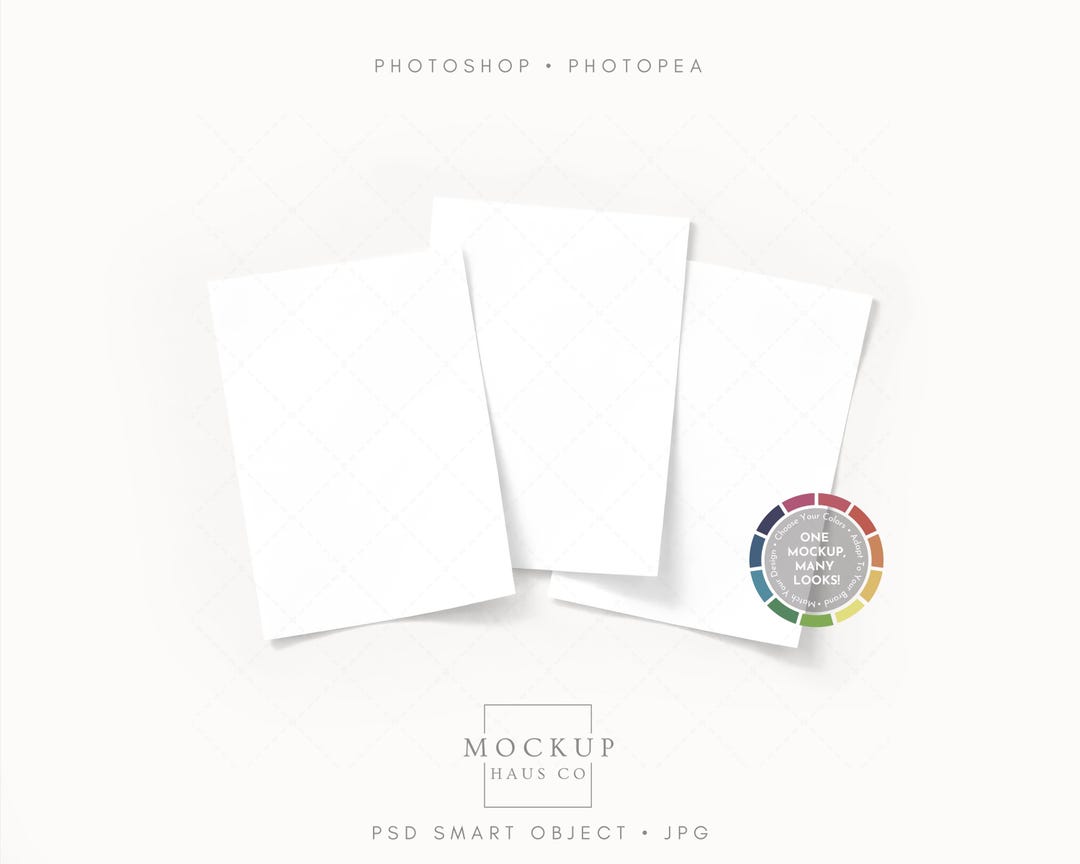 A4 Mockup PSD | 3 Page Printable or Multiple Paper or Poster Mock up ...