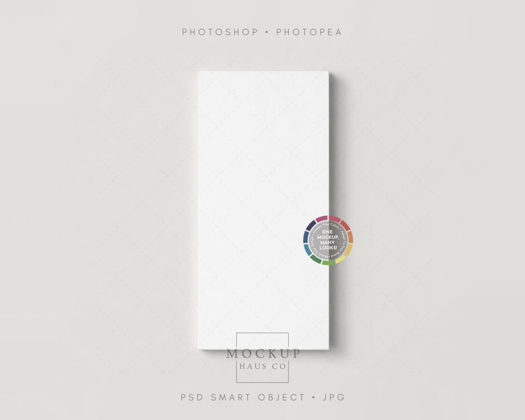 DL Notepad Mockup PSD | Din-long To-do List, Grocery, Shopping Memo Pad ...
