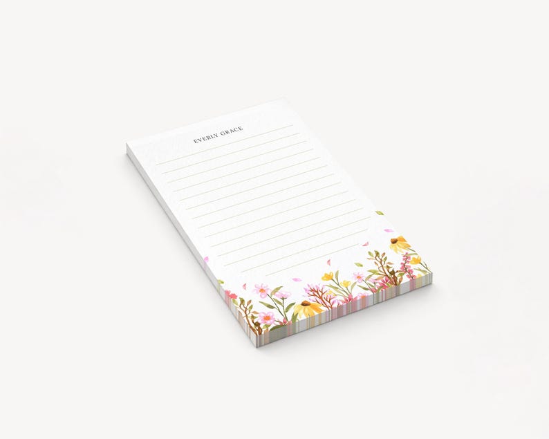 4x6 Notepad Mockup PSD | Simple Pad of Paper With Realistic Edge Detail ...