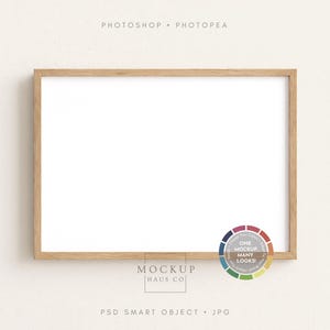Mockup med ekträram PSD horisontell DIN A-affischdisplay | Gör väggen i valfri färg/design