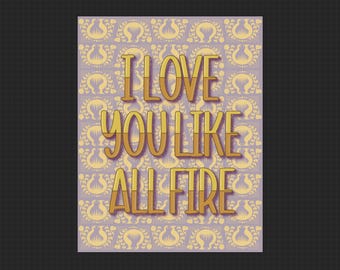 All Fire Artwork Digital Download