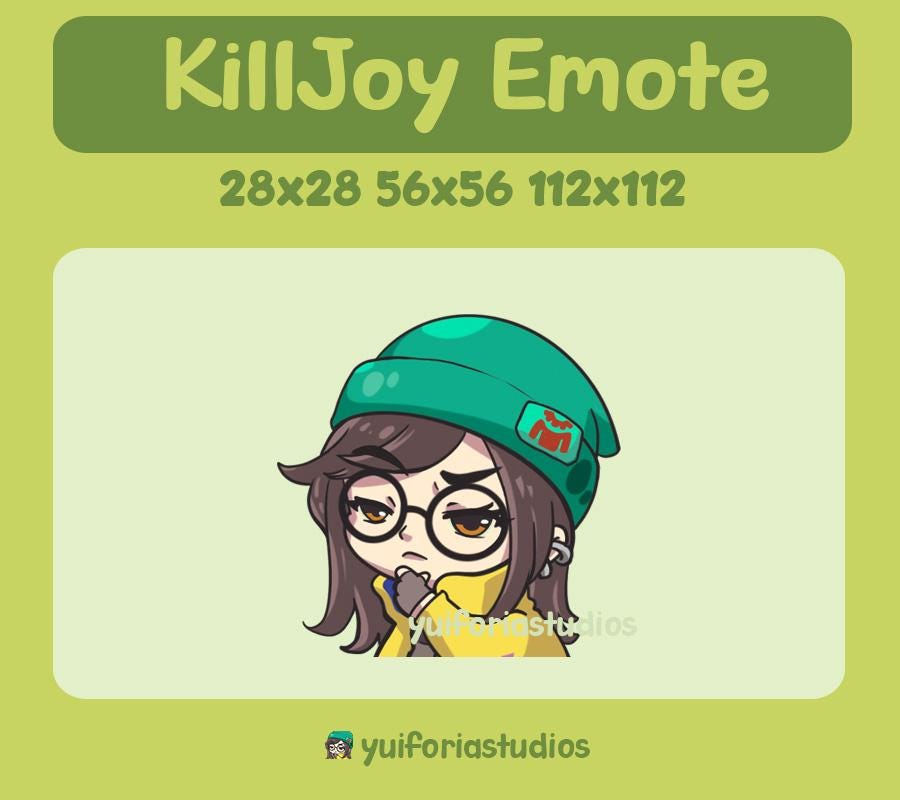 Valorant Killjoy Think Emote | Emote for Discord, Youtube, Twitch - Etsy